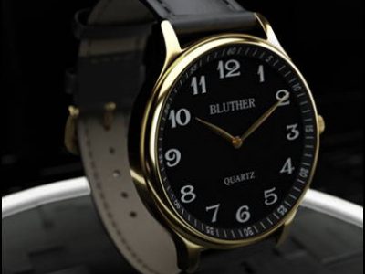Infinity Watch V3 (boitier or/fond noir, télécommande standard)