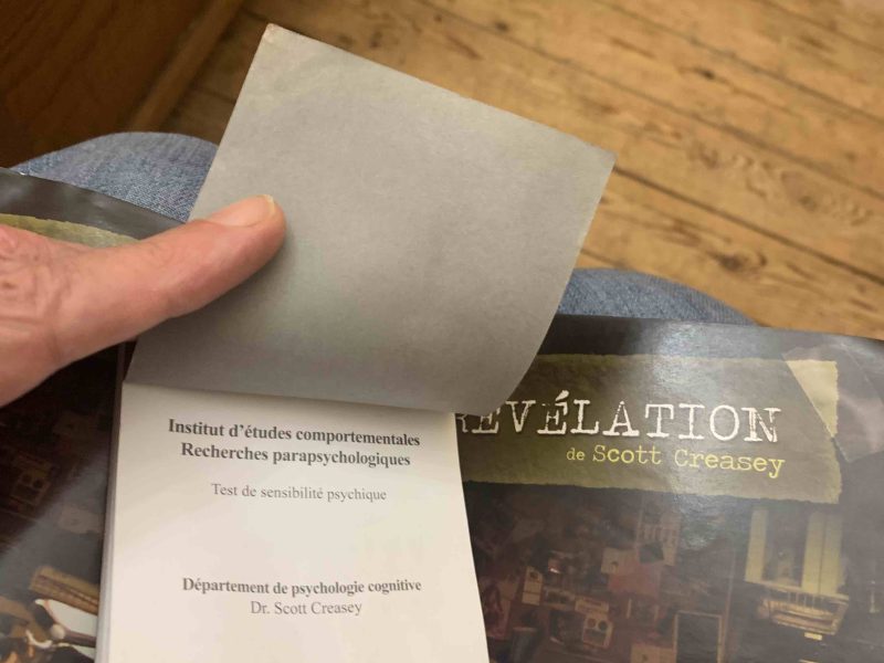 Révélation (book test) - Scott Creasey