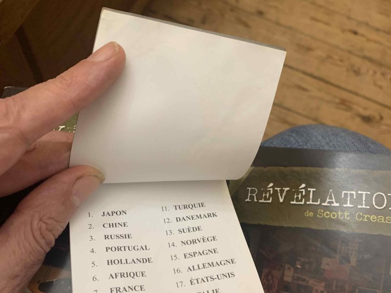 Révélation (book test) - Scott Creasey