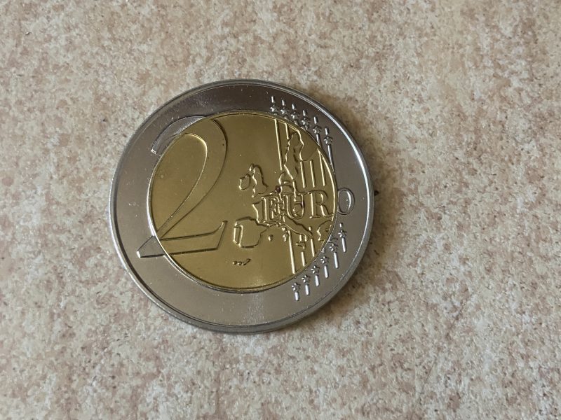 Pièces Jumbo Flipper Coin 2 euros (70 mm) + Coquille + 2 pièce chinoises jumbo (LUNATES)