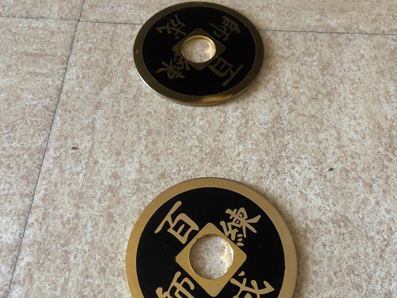 Pièces Jumbo Flipper Coin 2 euros (70 mm) + Coquille + 2 pièce chinoises jumbo (LUNATES)