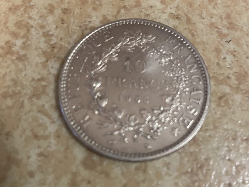 Pièce 10F Hercule aimantée par MKS softée