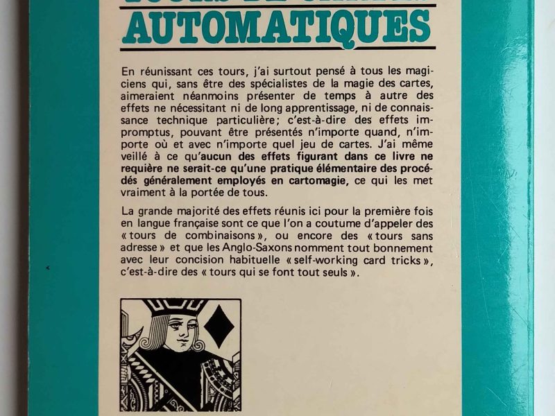 Petite Anthologie : "Tours cartes automatiques" (Richard Vollmer) *Rare*