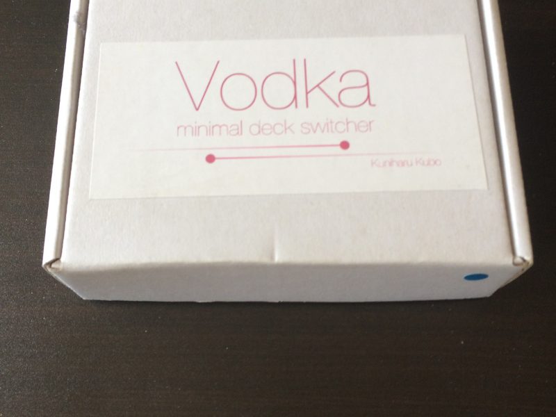 Vodka - Minimal deck switcher (étui bicycle bleu) - Kuniharu Kubo